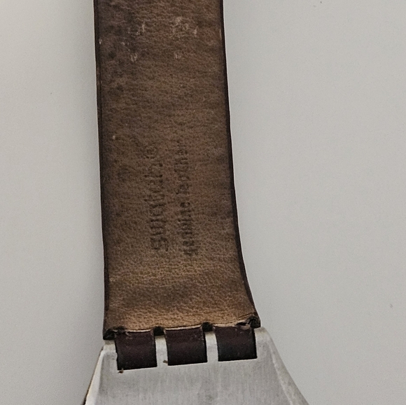 Vintage Swatch wrist Watch - Irony V8 (SR626SW) brow genuine leather Retro - Picture 4 of 4